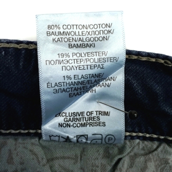 Silver Jeans Zac Dark Indigo Wash Relaxed Straight Leg Denim Jean Mens 34x31.25 - Picture 13 of 15